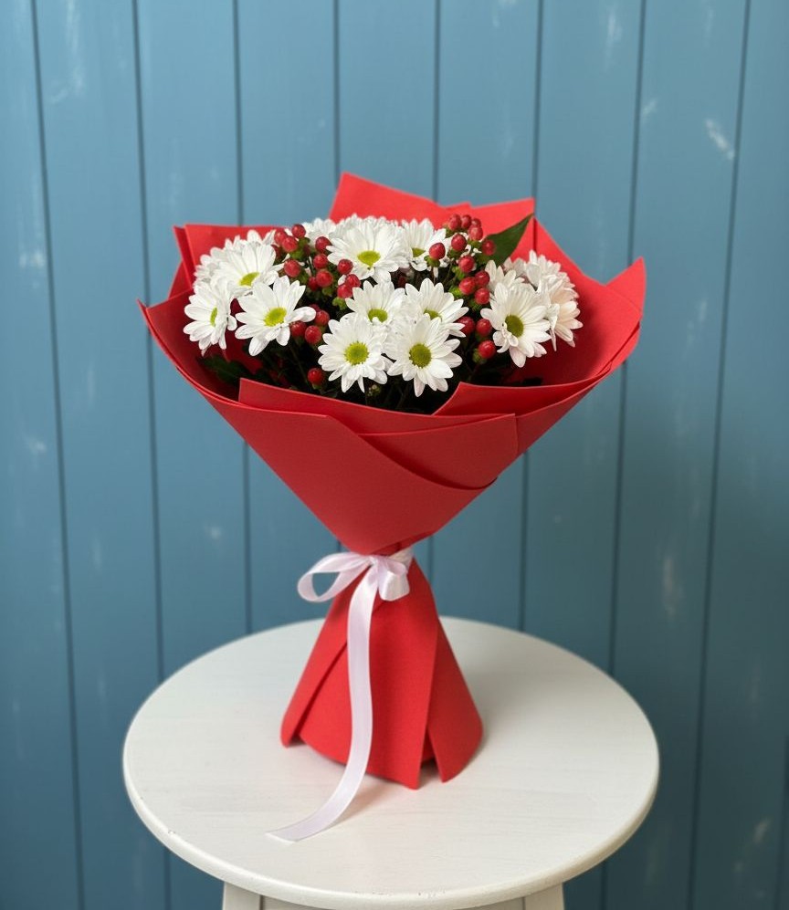 Букет цветов из: Хризантемы в Пахомово