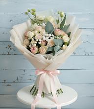 Букет цветов из:  Розы и Лизиантусы в Пахомово