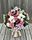 Букет цветов из: Альстромерии, Гвоздики, Розы и Хризантемы в Пахомово