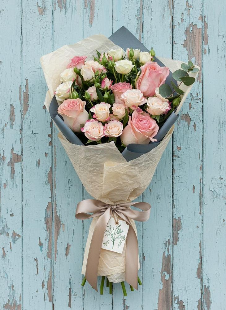 Букет цветов из: Розы в Пахомово