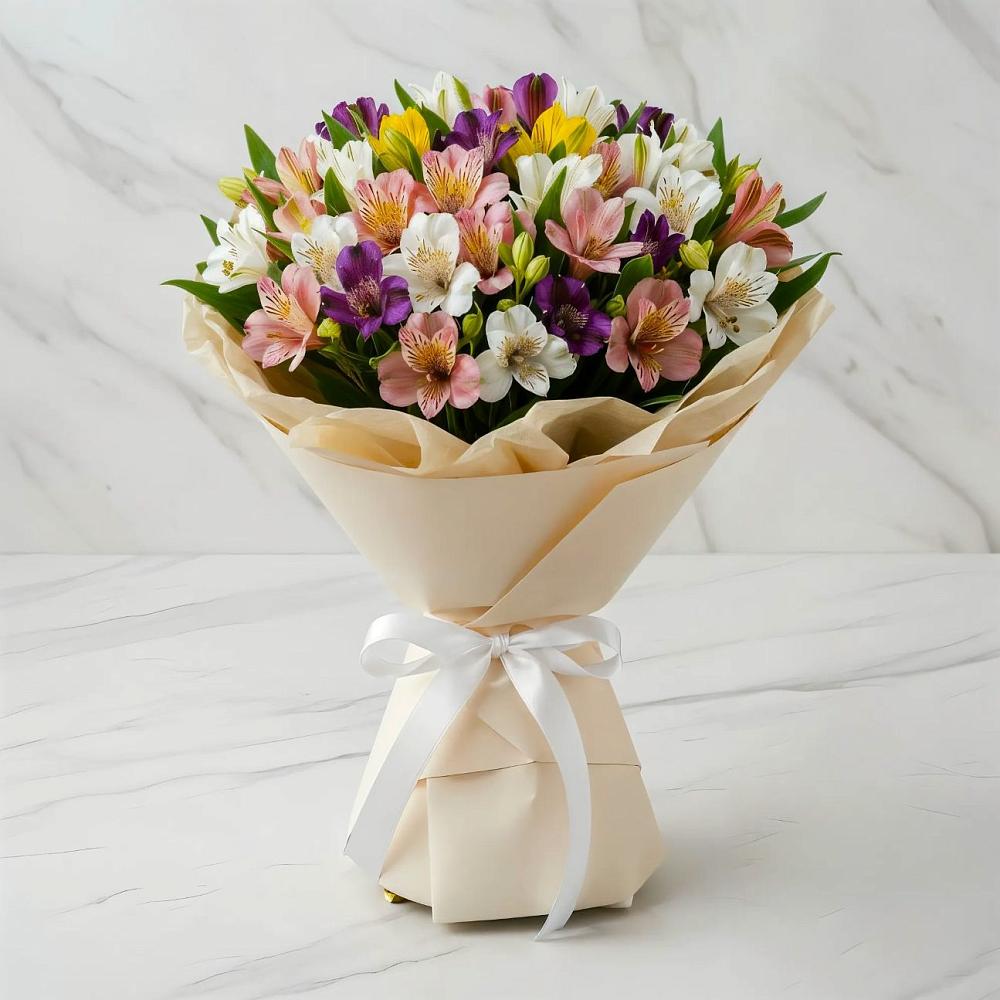 Букет цветов из: Альстромерии в Пахомово