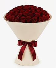 Букет 101 Бордовая роза Блэк Бакарра в Пахомово