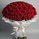 Букет 101 Красная роза Блэк Мэджик в Пахомово