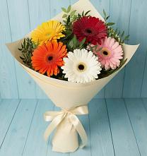 Букет цветов из:  Герберы в Пахомово