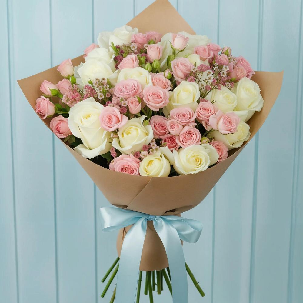 Букет цветов из: Розы в Пахомово