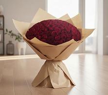 Букет 101 Красная роза в Пахомово