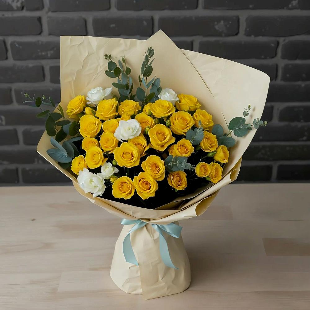 Букет цветов из: Розы в Пахомово