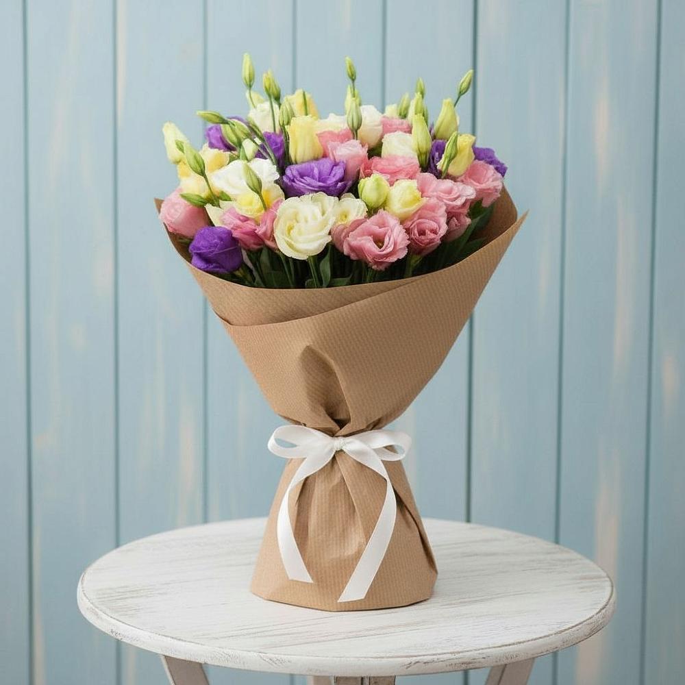 Букет цветов из: Лизиантусы в Пахомово