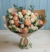 Букет цветов из:  Альстромерии и Розы в Пахомово